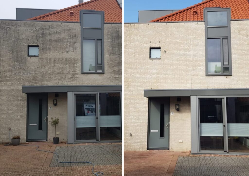 Softwash gevelreiniging schonmaakbedrijf zuid holland