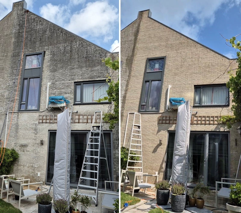 Softwash gevelreiniging Schoonmaakbedrijf zuid-holland